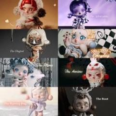 SKULLPANDA スカルパンダ　シリーズ8体+ステッカーセット 2025年最新】スカルパンダシールの人気アイテム - メルカリ