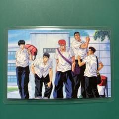 スラムダンク ラミネートカード☆湘北スタメン☆この天才がいれば楽勝だ！どあほう‥