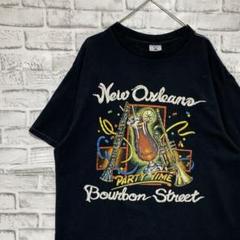 USA製90sヴィンテージTシャツ！シングルステッチ　ブラック半袖古着2XL78