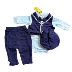 ベビー服 長袖ロンパース 洋装フォーマル 厚手レトロ 秋冬 セレモニー