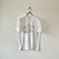 アメリカ製 ヴィンテージTシャツ ロゴ プリント シングルステッチ レトロ 白