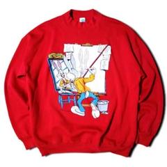 バッグスバニー ノーマンロックウェル 80s USA製 スウェット