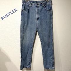 RUSTLER ライトブルーデニムパンツ 36×32 メンズ　古着