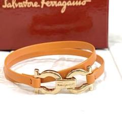 極美品！Ferragamo　ブレスレット　チョーカー　イエロー系 2025年最新】Salvatore Ferragamo レディース ブレスレットの