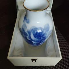 大倉陶園 花瓶白磁【 美品】人気のオールドブルーローズ 楽天市場】大倉陶園 日本製【大倉陶園 ブルーローズ 8011 約15cm