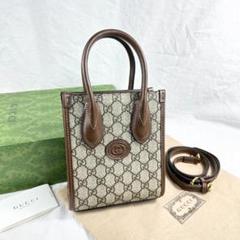 国内発 GUCCI インターロッキングGパッチ ミニ トート 人気 国内発 GUCCI インターロッキングGパッチ ミニ トート 人気