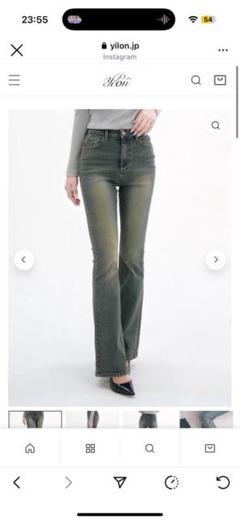 YILON SEMI FLARE DENIM ウォッシュブルー XS YILON SEMI FLARE DENIM ウォッシュブルー XS - メルカリ