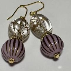 ハンドメイド　ピアス　No.181