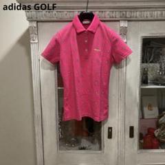 adidas アディダスゴルフ 半袖ポロシャツ M/M ピンク キウイ