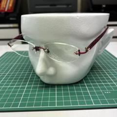 未使用 COMMELIN ツーポイント メガネフレーム 天然石サファイア