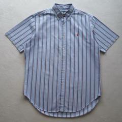 90s Ralph Lauren ストライプ B.D.オックスフォードシャツ M