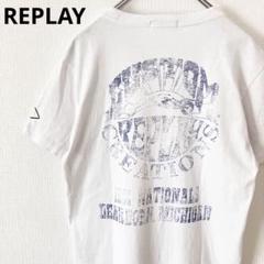 REPLAY リプレイ Tシャツ シングルステッチ ビンテージ フェード感 S