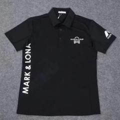 メンズ ゴルフ MARK&LONAマークアンドロナ半袖ポロシャツ XL 黒