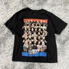 WWE LIVEツアーレスラーTシャツ/両面プリント/キッズサイズ/ブラック