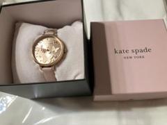 kate spade メトロ スリーハンド ピンク レザー バタフライ