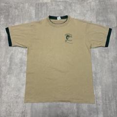 90s ALORE アローレ　USA製　Tシャツ　釣り　魚　リンガー