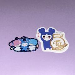 TWICE 8周年サンリオコラボ　ツウィ×キキララ　マスコットチャーム TWICE×SANRIO ツウィ×キキララ アクリルキーホルダー トレカ