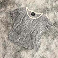 『シンシア ローリー』半袖Tシャツ　霜降り模様　綿　シルク　日本製　クルーネック
