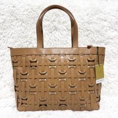 タグ付極美品 Sybilla シビラ カットワーク トートバッグ 本革 レザー