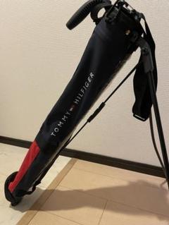 TOMMY HILFIGER スタンドゴルフバッグ ネイビー/レッド