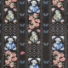 ❣️ 【限定】可愛い熊&お花柄　綿100%シーチング生地　110x100cm