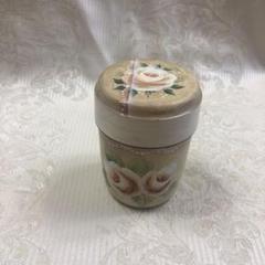 トールペイント 茶筒 薔薇