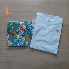 【新品未開封品】エゴザル上下セット　バスパン　Tシャツ　L