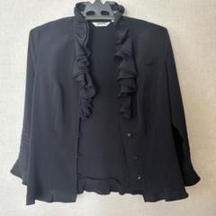 フリル付き黒スウェットジャケット AG231JK0304_30.jpg