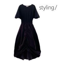styling スタイリングロングワンピース/BLK