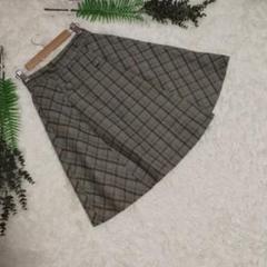 OLIVE des OLIVE♡スカート【F】♡チェック♡ウエストゴム♡ボタン飾