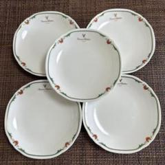Foley フォリー Ming Rose ケーキ皿とお皿4枚の5点セット