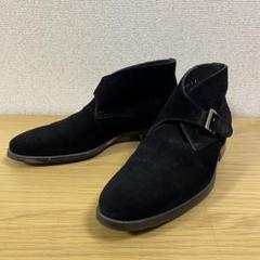 サントーニ　シングルモンク　スエード　黒　ハイカット　6サイズ