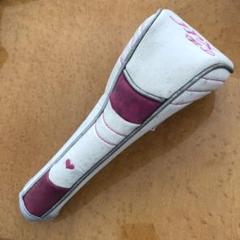 Mizuno JPX ヘッドカバー　ホワイト　ピンク　7番