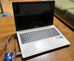 【美品】ASUS ノートパソコン ホワイト X551Mキングソフトオフィス　箱付