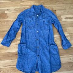 新品 デニムアンドダンガリー160 ワンピース DENIM DUNGAREE - denim&dungaree セーラー襟 デニム ワンピース