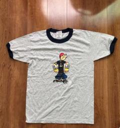 90s 00s ポパイ　リンガーTシャツ M