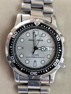 SEIKO alba ダイバー v348 100m防止 ベゼル回転 SEIKO alba ダイバー v348 100m防止 ベゼル回転 - メルカリ