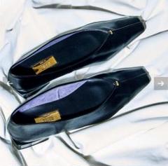 ルタロン グリーズ パンプス Vカット フラットシューズ 23cm