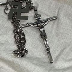 INRI 十字架　ペンダント　ネックレス　シルバー　鉤十字