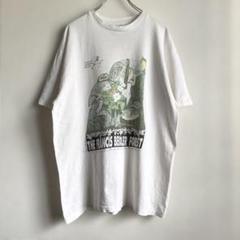90s USA製 鳥 バード アートデザインプリントTシャツ ヘインズビーフィ