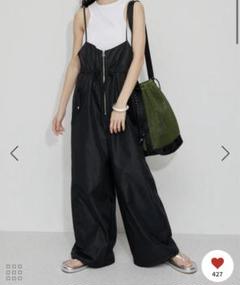 美品⭐️アダムエロペ　シャイニータフタ撥水ロンパース シャイニータフタ撥水ロンパース / SAITO / ADAM ET ROPÉ FEMME