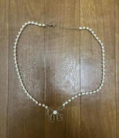 美品　良品　ネックレス　レディースネックレス　リボン　レディースアクセサリー