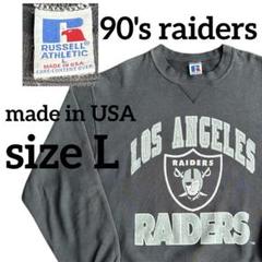 新品NFL RAIDERS コラボRussellラッセルレイダース2XL グレー 新品NFL RAIDERS コラボRussell ラッセル レイダース2XL