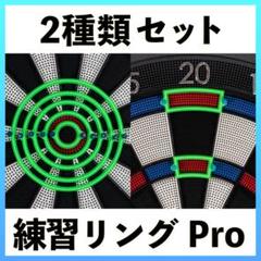 【2種類セット】ダーツ練習リング Pro 円形＋ダブル・トリプル専用〜 グリーンのサムネイル