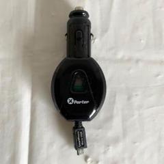 動作未確認　巻き取り式　micro USB Type-B シガーソケット 充電器