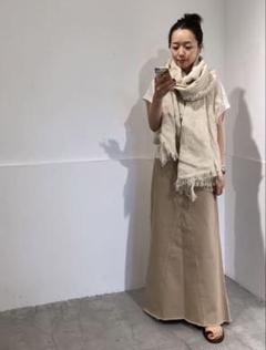 ★ほぼ未使用★アソースメレ　リネン大判ストール 2025年最新】アソースメレ リネンストールの人気アイテム - メルカリ