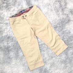 新品 タグ付き バーバリー ブルーレーベル パンツ ベージュ 36 バーバリー ブルーレーベル チェック柄 クロップドパンツ 36