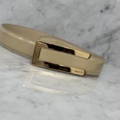 GUCCI グッチ ベルト ベージュ エナメル ゴールド 金 ロゴ バックル 2025年最新】GUCCI カラー：ベージュ系 ベルトの人気アイテム