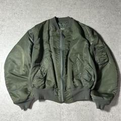 稀少色ダークカーキ ALPHA 90s USA製 MA-1 グランドクルー L 90s USA製 ALPHAアルファ MA-1 グランドクルー フライト