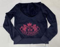 JUICY COUTURE ネイビーパーカー セットアップフード付き JUICY COUTURE ネイビーパーカー セットアップフード付き